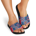 Adelaide Crows NAIDOC 2026 Personalised Slide Sandals 50 Years of Deadly Aboriginal Art