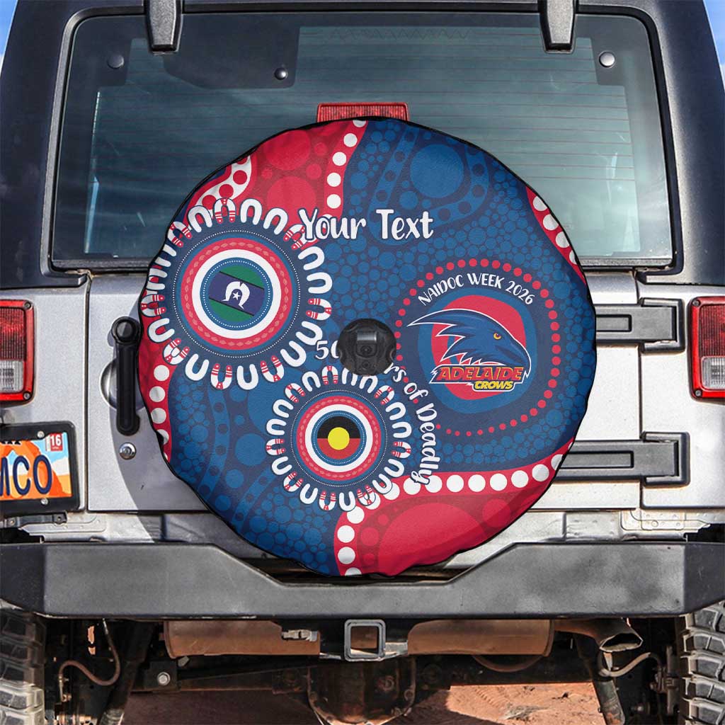 Adelaide Crows NAIDOC 2026 Personalised Spare Tire Cover 50 Years of Deadly Aboriginal Art