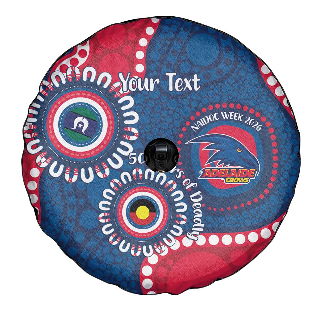 Adelaide Crows NAIDOC 2026 Personalised Spare Tire Cover 50 Years of Deadly Aboriginal Art