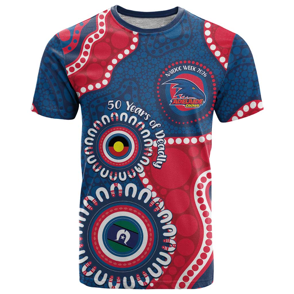 Adelaide Crows NAIDOC 2026 Personalised T Shirt 50 Years of Deadly Aboriginal Art