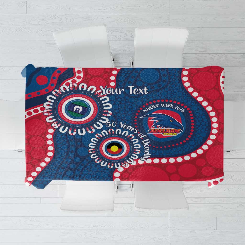 Adelaide Crows NAIDOC 2026 Personalised Tablecloth 50 Years of Deadly Aboriginal Art