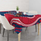 Adelaide Crows NAIDOC 2026 Personalised Tablecloth 50 Years of Deadly Aboriginal Art