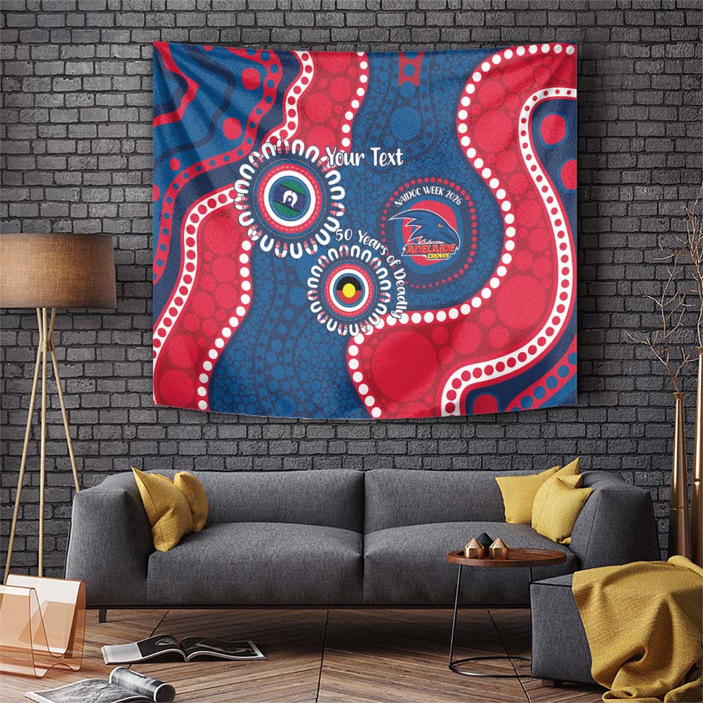 Adelaide Crows NAIDOC 2026 Personalised Tapestry 50 Years of Deadly Aboriginal Art
