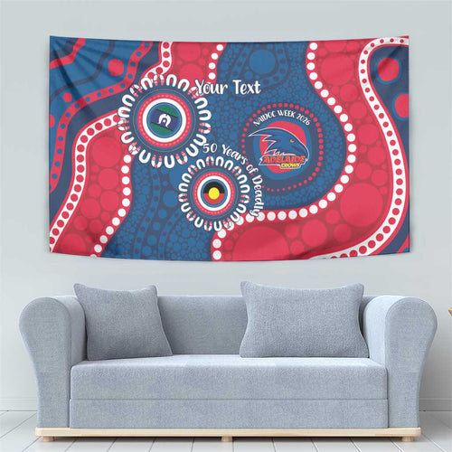 Adelaide Crows NAIDOC 2026 Personalised Tapestry 50 Years of Deadly Aboriginal Art