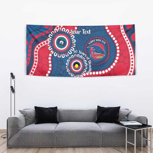 Adelaide Crows NAIDOC 2026 Personalised Tapestry 50 Years of Deadly Aboriginal Art