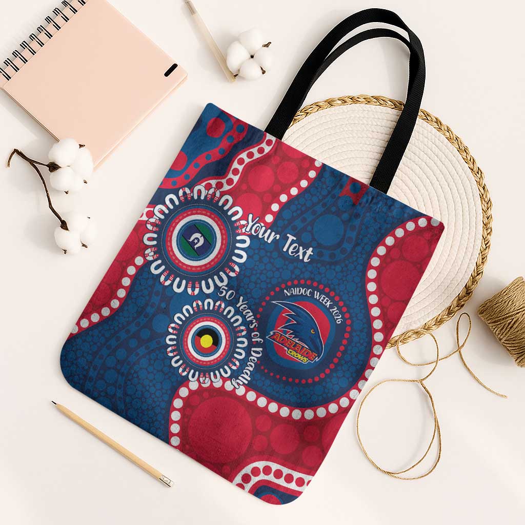 Adelaide Crows NAIDOC 2026 Personalised Tote Bag 50 Years of Deadly Aboriginal Art