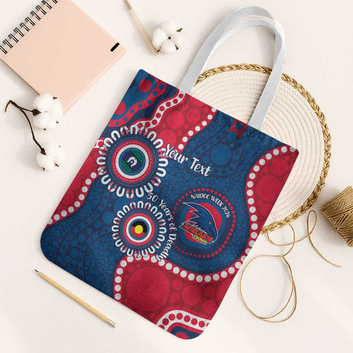 Adelaide Crows NAIDOC 2026 Personalised Tote Bag 50 Years of Deadly Aboriginal Art
