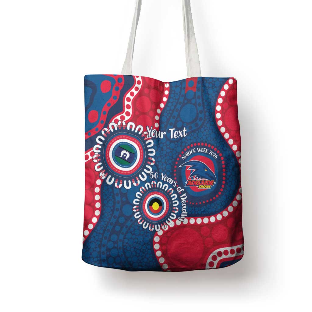 Adelaide Crows NAIDOC 2026 Personalised Tote Bag 50 Years of Deadly Aboriginal Art