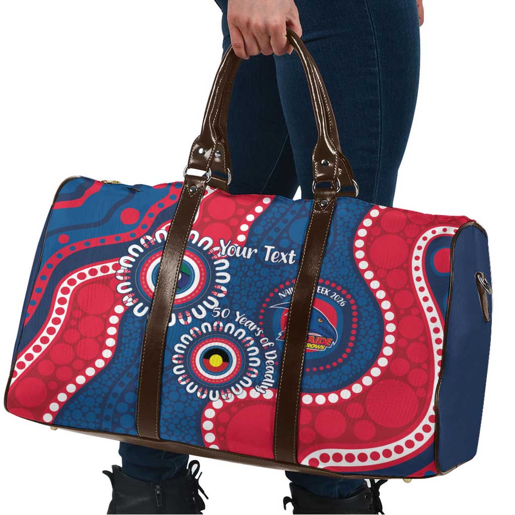 Adelaide Crows NAIDOC 2026 Personalised Travel Bag 50 Years of Deadly Aboriginal Art