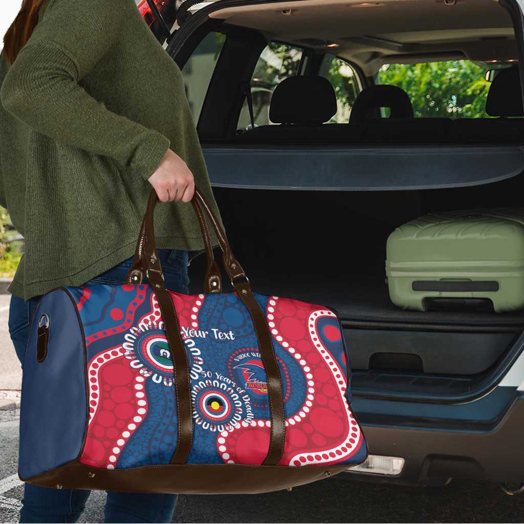 Adelaide Crows NAIDOC 2026 Personalised Travel Bag 50 Years of Deadly Aboriginal Art