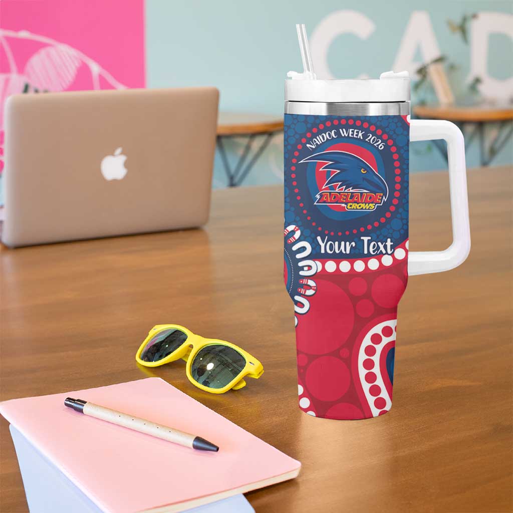 Adelaide Crows NAIDOC 2026 Personalised Tumbler With Handle 50 Years of Deadly Aboriginal Art