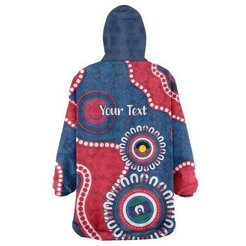 Adelaide Crows NAIDOC 2026 Personalised Wearable Blanket Hoodie 50 Years of Deadly Aboriginal Art