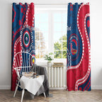Adelaide Crows NAIDOC 2026 Personalised Window Curtain 50 Years of Deadly Aboriginal Art