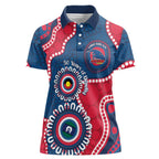 Adelaide Crows NAIDOC 2026 Personalised Women Polo Shirt 50 Years of Deadly Aboriginal Art