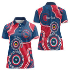 Adelaide Crows NAIDOC 2026 Personalised Women Polo Shirt 50 Years of Deadly Aboriginal Art