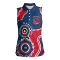 Adelaide Crows NAIDOC 2026 Personalised Women Sleeveless Polo Shirt 50 Years of Deadly Aboriginal Art