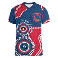 Adelaide Crows NAIDOC 2026 Personalised Women V-Neck T-Shirt 50 Years of Deadly Aboriginal Art