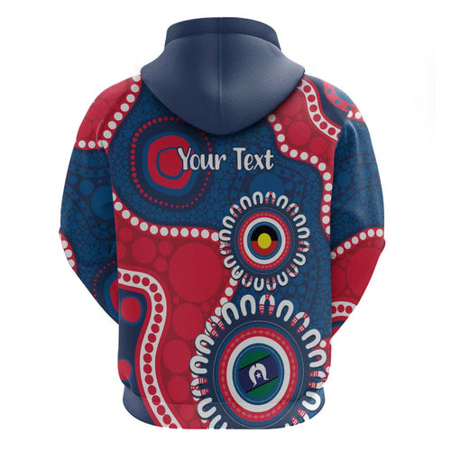 Adelaide Crows NAIDOC 2026 Personalised Zip Hoodie 50 Years of Deadly Aboriginal Art