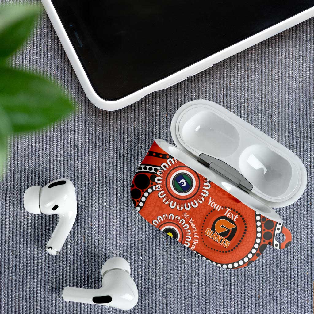 Giants NAIDOC 2026 Personalised AirPods Case 50 Years of Deadly Aboriginal Art