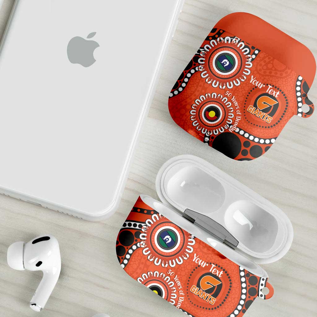 Giants NAIDOC 2026 Personalised AirPods Case 50 Years of Deadly Aboriginal Art
