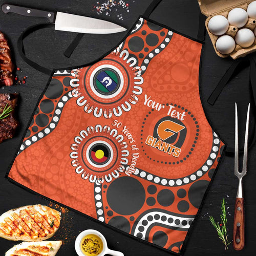 Giants NAIDOC 2026 Personalised Apron 50 Years of Deadly Aboriginal Art