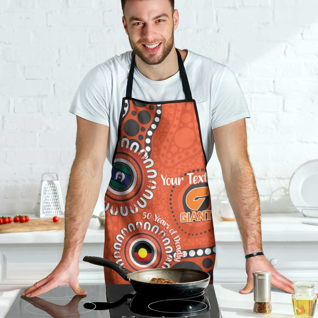 Giants NAIDOC 2026 Personalised Apron 50 Years of Deadly Aboriginal Art