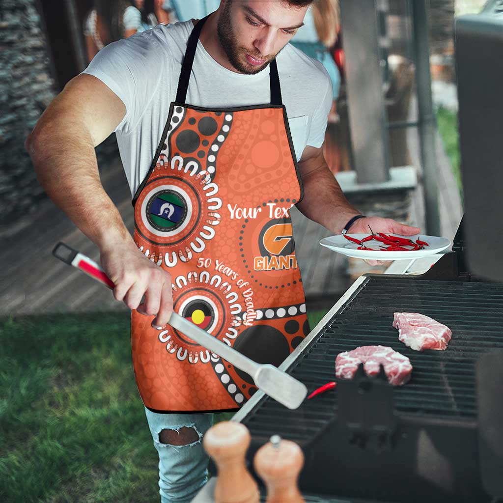 Giants NAIDOC 2026 Personalised Apron 50 Years of Deadly Aboriginal Art