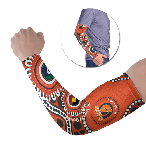 Giants NAIDOC 2026 Personalised Arm Sleeves 50 Years of Deadly Aboriginal Art