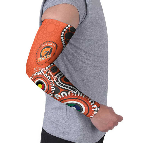 Giants NAIDOC 2026 Personalised Arm Sleeves 50 Years of Deadly Aboriginal Art