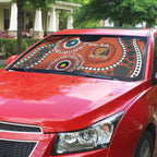 Giants NAIDOC 2026 Personalised Auto Sun Shade 50 Years of Deadly Aboriginal Art