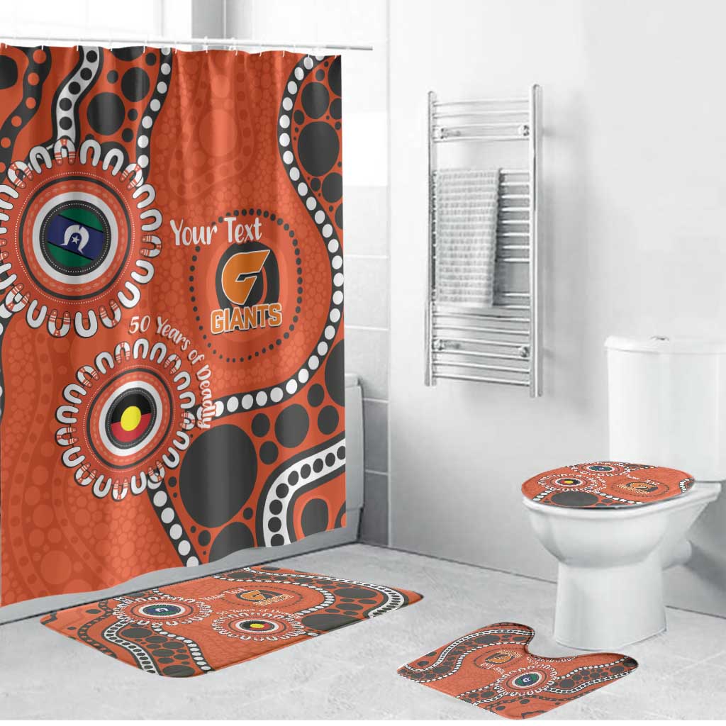 Giants NAIDOC 2026 Personalised Bathroom Set 50 Years of Deadly Aboriginal Art