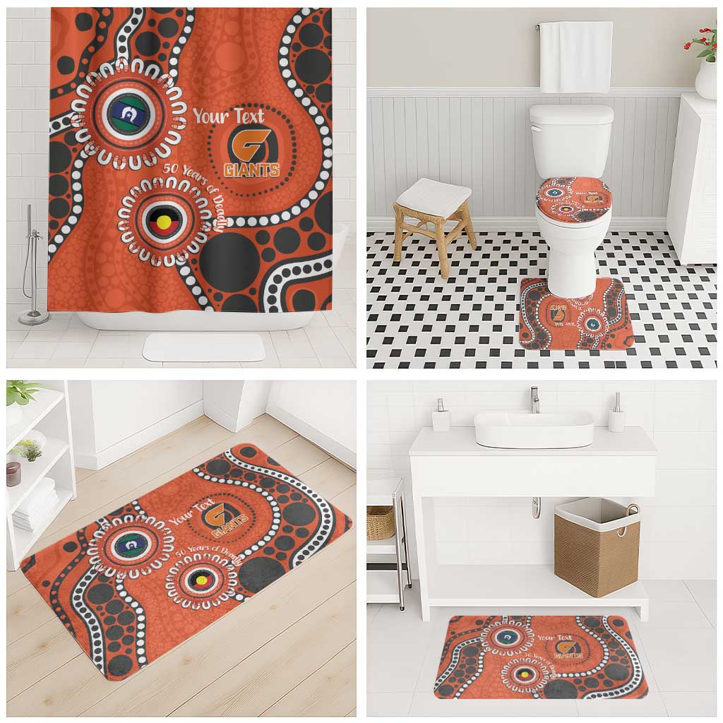 Giants NAIDOC 2026 Personalised Bathroom Set 50 Years of Deadly Aboriginal Art