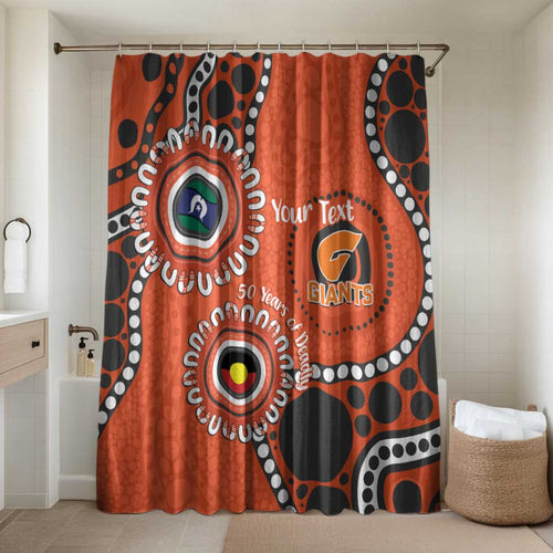 Giants NAIDOC 2026 Personalised Bathroom Set 50 Years of Deadly Aboriginal Art