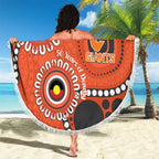 Giants NAIDOC 2026 Personalised Beach Blanket 50 Years of Deadly Aboriginal Art