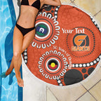 Giants NAIDOC 2026 Personalised Beach Blanket 50 Years of Deadly Aboriginal Art