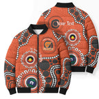 Giants NAIDOC 2026 Personalised Bomber Puffer Jacket 50 Years of Deadly Aboriginal Art