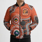 Giants NAIDOC 2026 Personalised Bomber Puffer Jacket 50 Years of Deadly Aboriginal Art