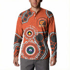 Giants NAIDOC 2026 Personalised Button Sweatshirt 50 Years of Deadly Aboriginal Art