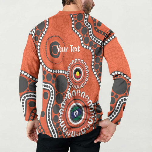 Giants NAIDOC 2026 Personalised Button Sweatshirt 50 Years of Deadly Aboriginal Art