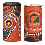 Giants NAIDOC 2026 Personalised 4 in 1 Can Cooler Tumbler 50 Years of Deadly Aboriginal Art