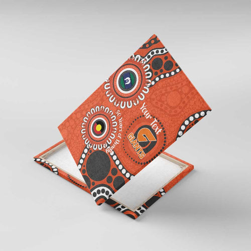 Giants NAIDOC 2026 Personalised Canvas Wall Art 50 Years of Deadly Aboriginal Art