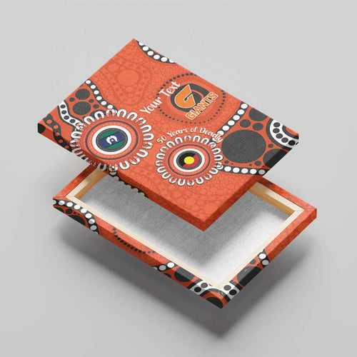 Giants NAIDOC 2026 Personalised Canvas Wall Art 50 Years of Deadly Aboriginal Art