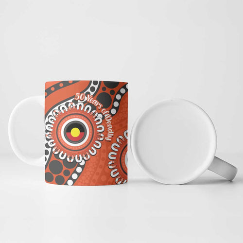 Giants NAIDOC 2026 Personalised Ceramic Mug 50 Years of Deadly Aboriginal Art