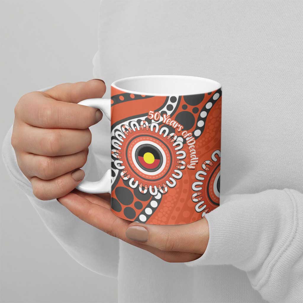Giants NAIDOC 2026 Personalised Ceramic Mug 50 Years of Deadly Aboriginal Art