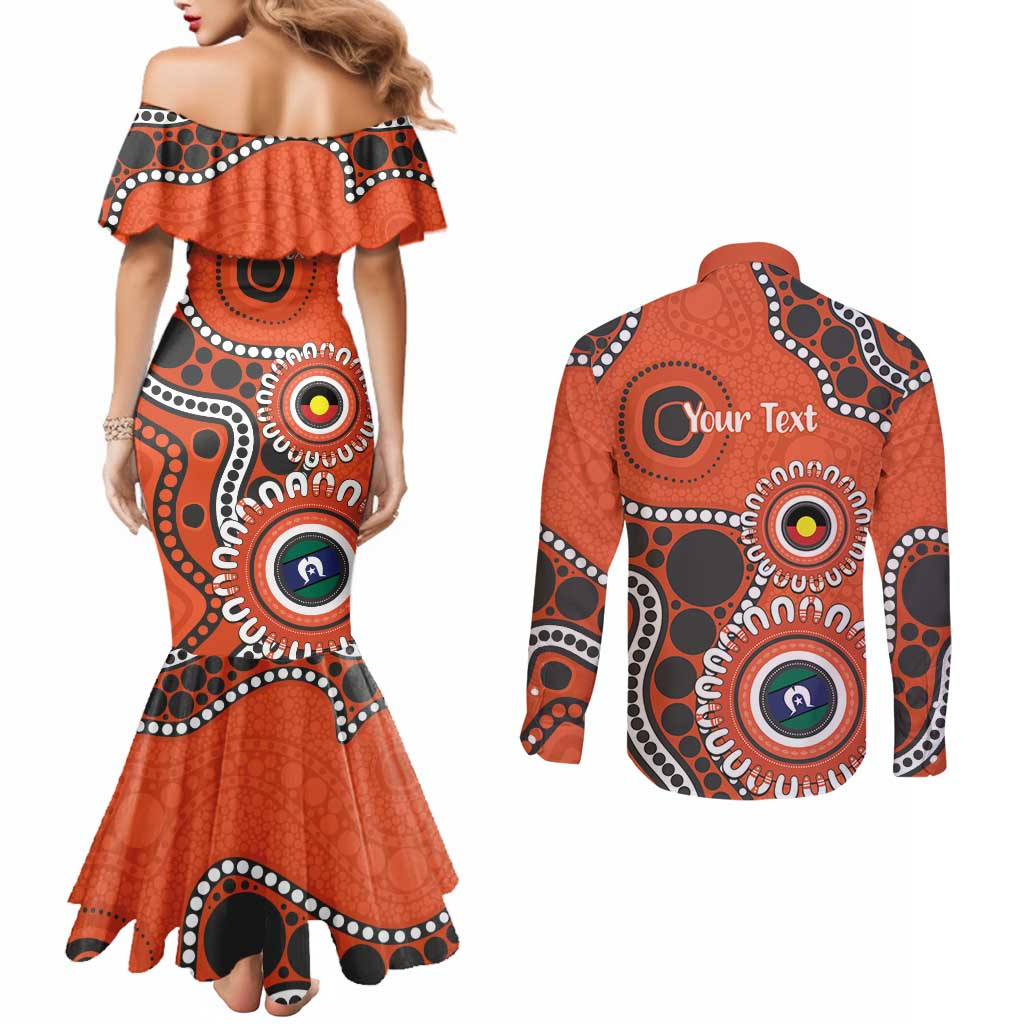 Giants NAIDOC 2026 Personalised Couples Matching Mermaid Dress and Long Sleeve Button Shirt 50 Years of Deadly Aboriginal Art