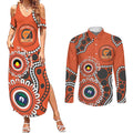 Giants NAIDOC 2026 Personalised Couples Matching Summer Maxi Dress and Long Sleeve Button Shirt 50 Years of Deadly Aboriginal Art