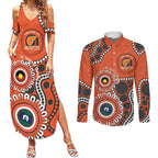Giants NAIDOC 2026 Personalised Couples Matching Summer Maxi Dress and Long Sleeve Button Shirt 50 Years of Deadly Aboriginal Art