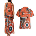Giants NAIDOC 2026 Personalised Couples Matching Tank Maxi Dress and Hawaiian Shirt 50 Years of Deadly Aboriginal Art