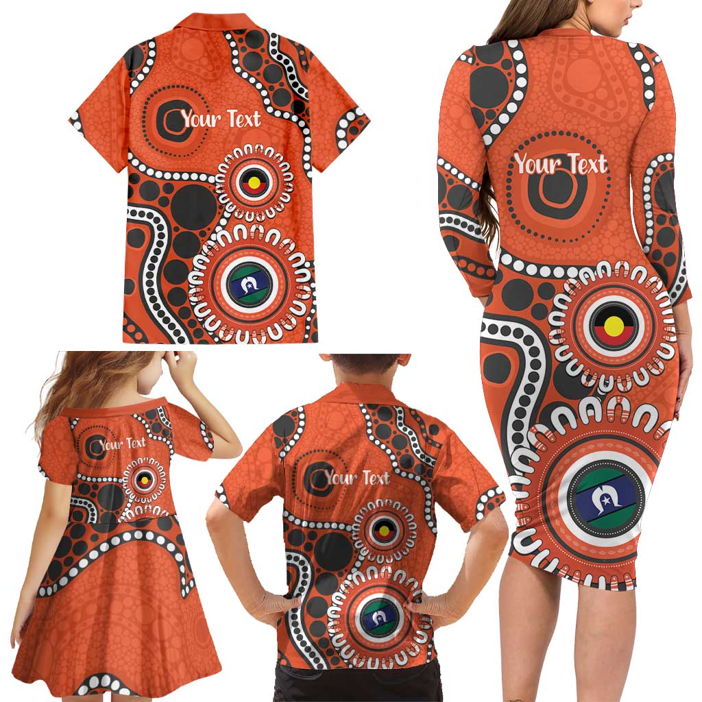 Giants NAIDOC 2026 Personalised Family Matching Long Sleeve Bodycon Dress and Hawaiian Shirt 50 Years of Deadly Aboriginal Art