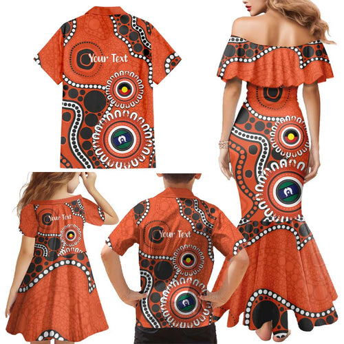Giants NAIDOC 2026 Personalised Family Matching Mermaid Dress and Hawaiian Shirt 50 Years of Deadly Aboriginal Art